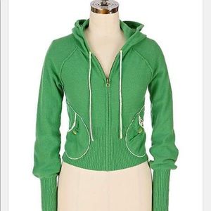 Anthropologie Sleeping On Snow Talini Zip Hoodie